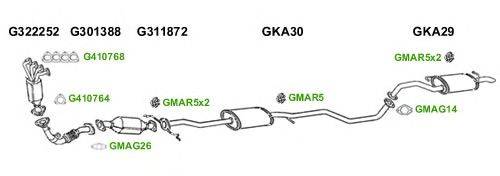 Система выпуска ОГ GT Exhaust 6490