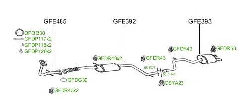 Система выпуска ОГ GT Exhaust 739