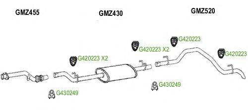 Система выпуска ОГ GT Exhaust 8482