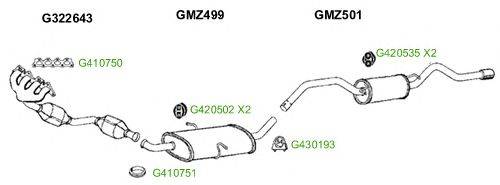Система выпуска ОГ GT Exhaust 8587