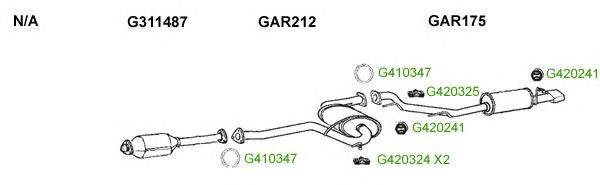 Система выпуска ОГ GT Exhaust 9721