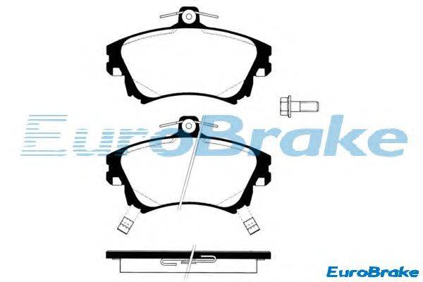 Комплект тормозных колодок, дисковый тормоз EUROBRAKE 5501224822