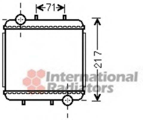 Радиатор, охлаждение двигателя VAN WEZEL 03002310