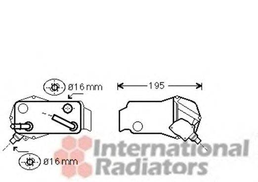 Масляный радиатор, автоматическая коробка передач VAN WEZEL 06003350