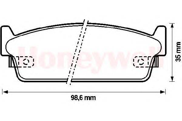 Комплект тормозных колодок, дисковый тормоз QH Benelux 2485
