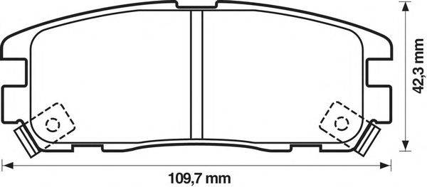 Комплект тормозных колодок, дисковый тормоз METZGER 140991