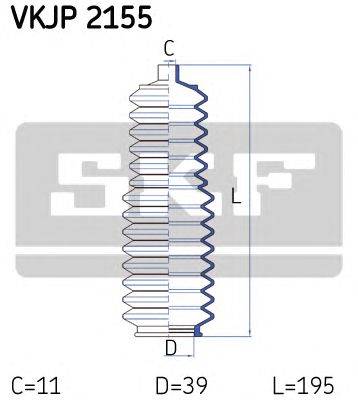 Комплект пылника, рулевое управление SKF VKJP 2155