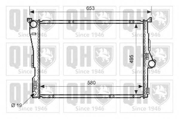 Радиатор, охлаждение двигателя QUINTON HAZELL QER1556