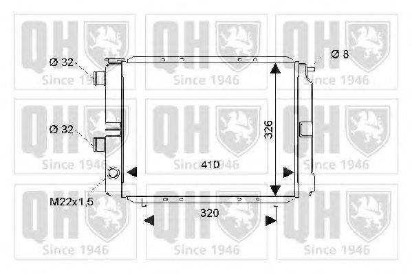 Радиатор, охлаждение двигателя QUINTON HAZELL QER1828