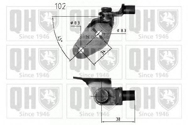 Газовая пружина, крышка багажник QUINTON HAZELL QTS840235