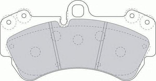 Комплект тормозных колодок, дисковый тормоз FERODO 23692