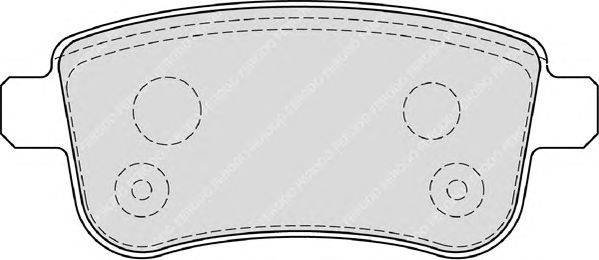 Комплект тормозных колодок, дисковый тормоз FERODO FDB4182