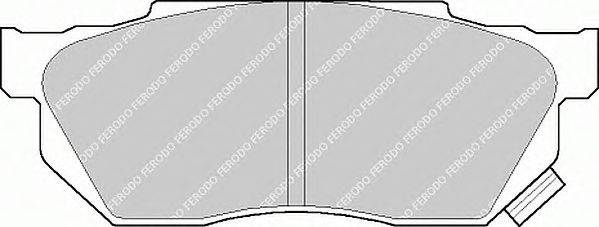 Комплект тормозных колодок, дисковый тормоз FERODO FDB585