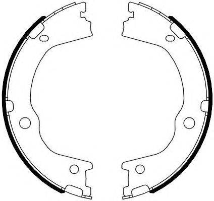 Комплект тормозных колодок, стояночная тормозная система FERODO FSB4089