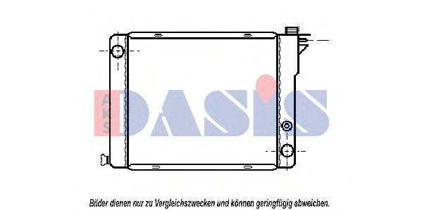 Радиатор, охлаждение двигателя AKS DASIS 160170N