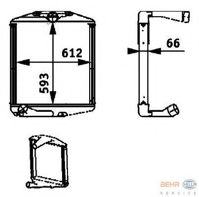 Интеркулер MAHLE FILTER IC106