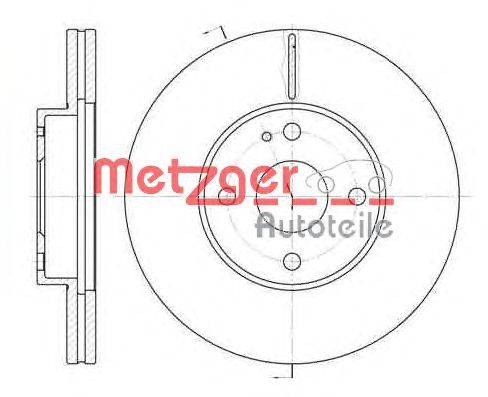 Тормозной диск METZGER 618410