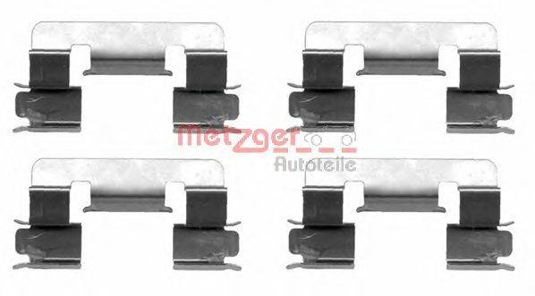 Комплектующие, колодки дискового тормоза METZGER 109-1293