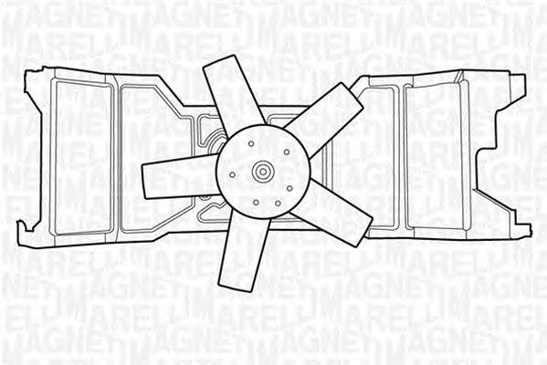 Вентилятор, охлаждение двигателя MAGNETI MARELLI 069422309010