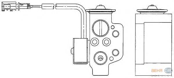 форсунка, расширительный клапан BEHR HELLA SERVICE 8UW351234611