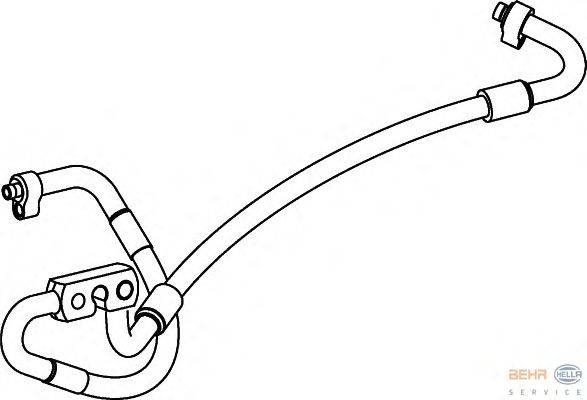 Трубопровод высокого давления, кондиционер BEHR HELLA SERVICE 9GS 351 337-061