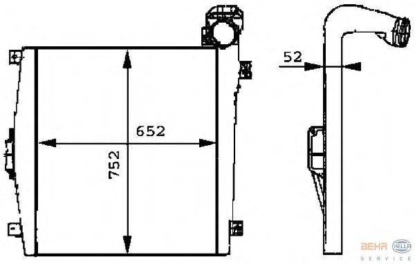 Интеркулер BEHR HELLA SERVICE 8ML 376 724-051