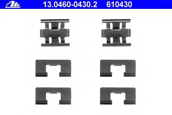 Комплектующие, колодки дискового тормоза ATE 13046004302