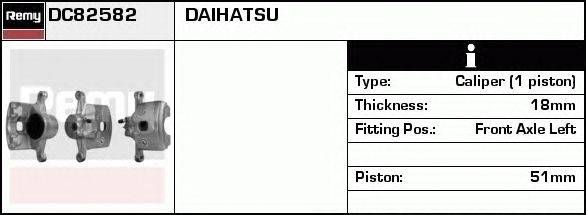 Тормозной суппорт DELCO REMY DC82582