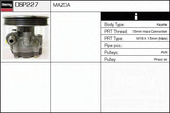 Гидравлический насос, рулевое управление DELCO REMY DSP227