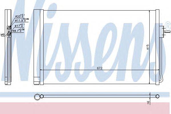 Конденсатор, кондиционер NISSENS 940364