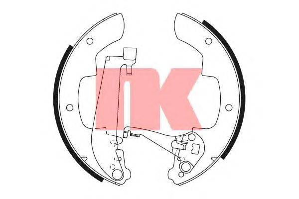 Комплект тормозных колодок NK 2718388