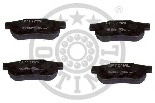 Комплект тормозных колодок, дисковый тормоз OPTIMAL 9462