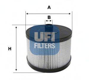 Топливный фильтр UFI 2602200