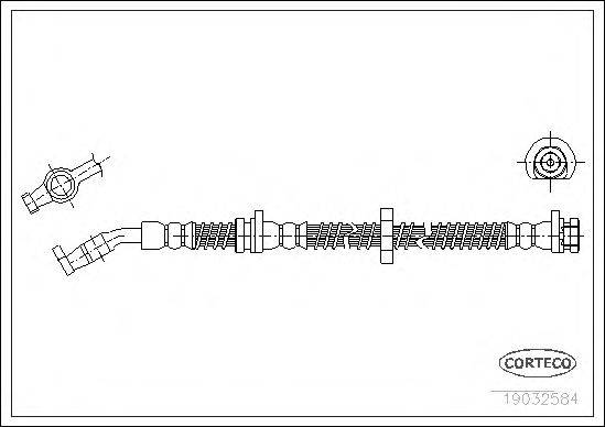 Тормозной шланг CORTECO 19032584