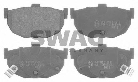 Комплект тормозных колодок, дисковый тормоз SWAG 90916676