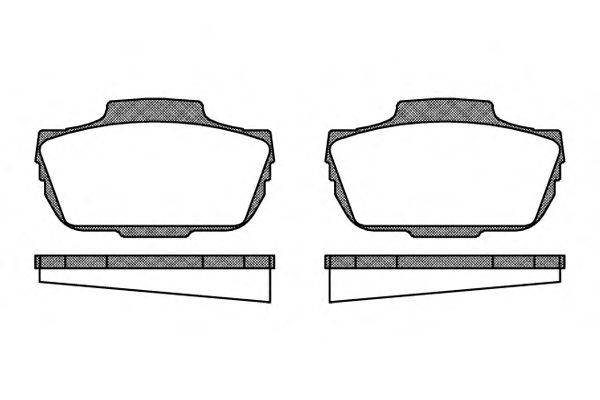 Комплект тормозных колодок, дисковый тормоз ROADHOUSE 20135