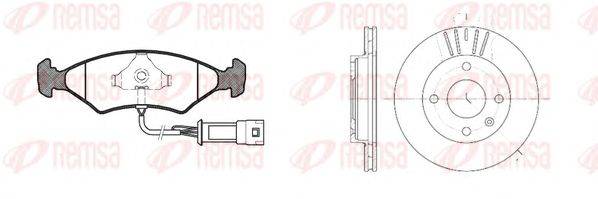 Комплект тормозов, дисковый тормозной механизм REMSA 8119.02