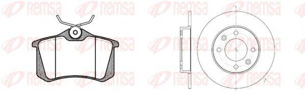 Комплект тормозов, дисковый тормозной механизм REMSA 8263.03