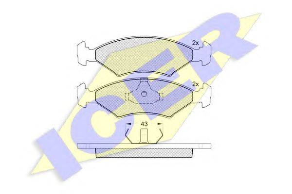 Комплект тормозных колодок, дисковый тормоз TOYOTA 04491-0G910
