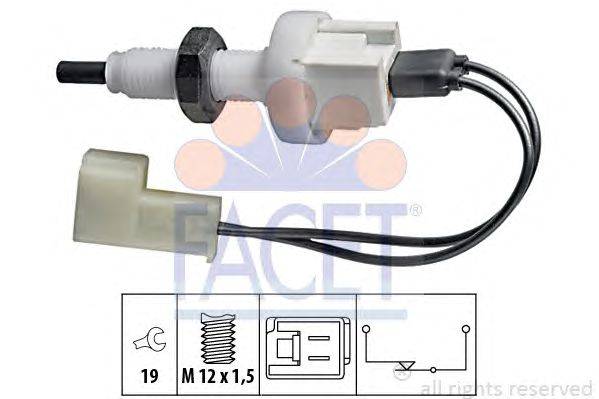Выключатель фонаря сигнала торможения; Выключатель, привод сцепления (Tempomat) FACET 71076