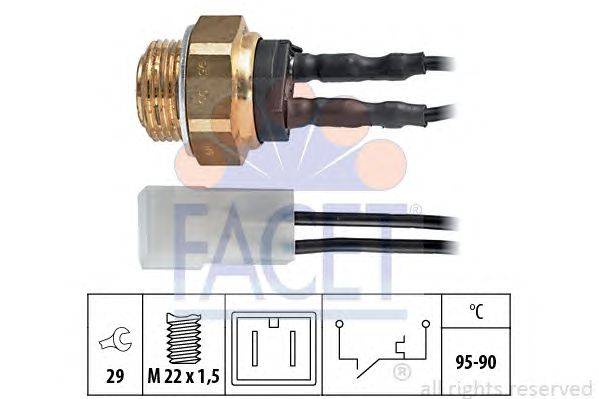 Термовыключатель, вентилятор радиатора FACET 75113