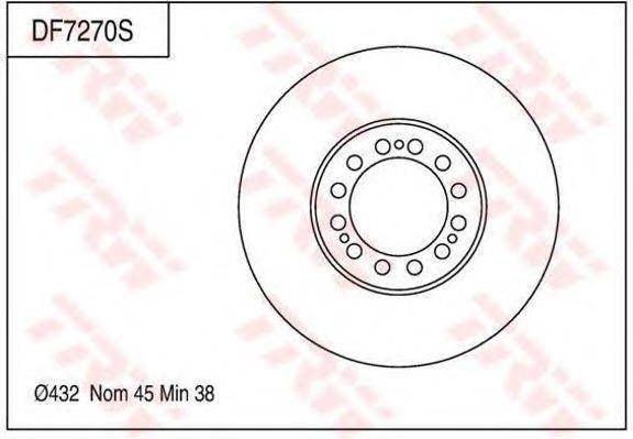 Тормозной диск TRW DF7270S