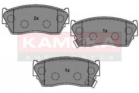 Комплект тормозных колодок, дисковый тормоз KAMOKA 1011526