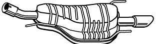 Глушитель выхлопных газов конечный WALKER 23639
