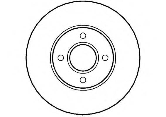 Тормозной диск NATIONAL NBD1384