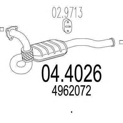 Катализатор MTS 04.4026