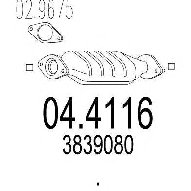 Катализатор MTS 04.4116