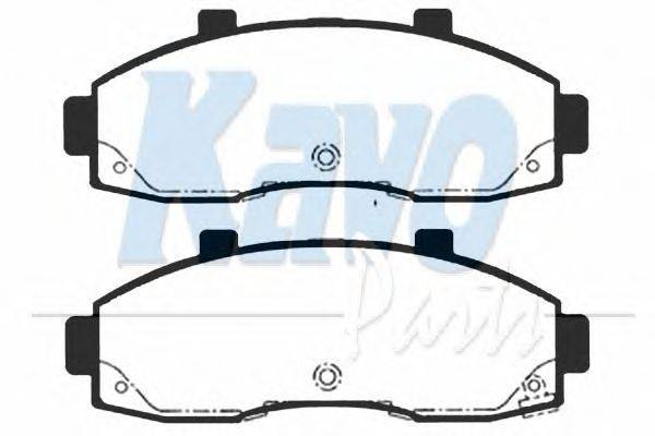 Комплект тормозных колодок, дисковый тормоз KAVO PARTS BP4003