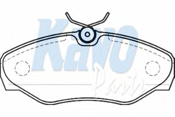 Комплект тормозных колодок, дисковый тормоз KAVO PARTS BP-6579