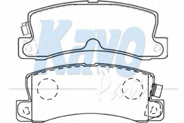 Комплект тормозных колодок, дисковый тормоз KAVO PARTS BP9059